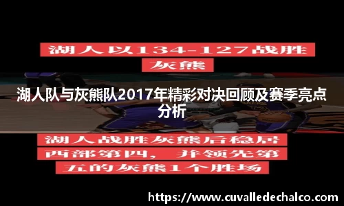 湖人队与灰熊队2017年精彩对决回顾及赛季亮点分析